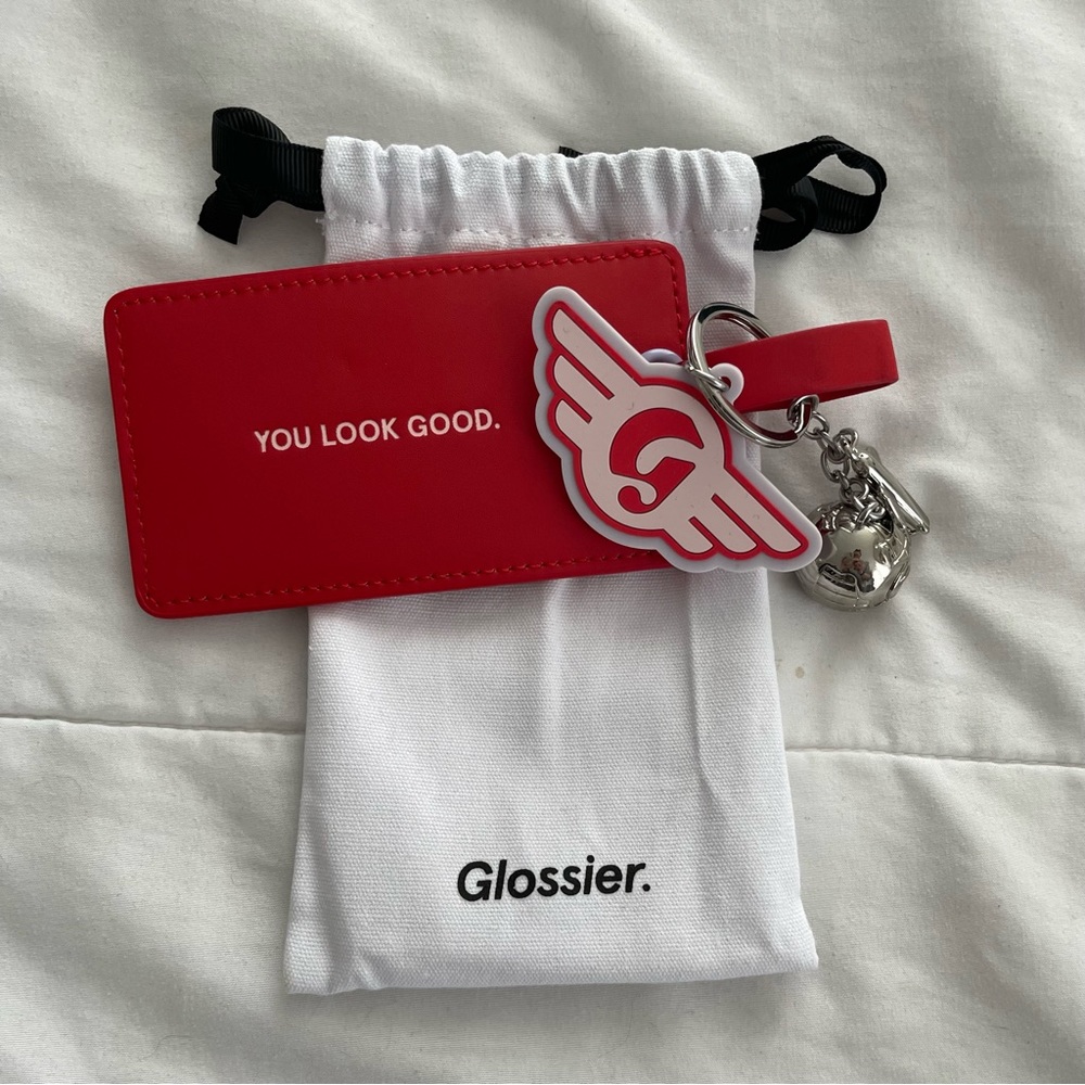 Glossier | DC EXCLUSIVE Luggage Tag | NWT